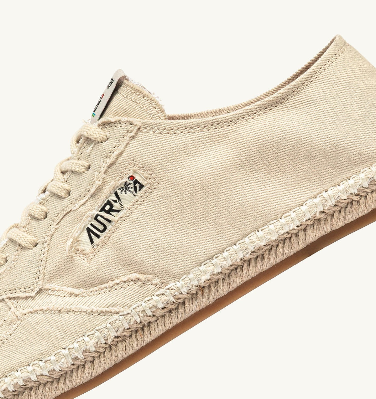 AUTRY Man SANDY ESPADRILLES IN IVORY CANVAS