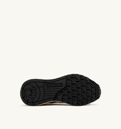 AUTRY Woman REELWIND LOW SNEAKERS IN NYLON SUEDE AND LEATHER COLOR ROSE AND DESERT SAND