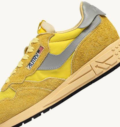 AUTRY Woman REELWIND LOW SNEAKERS IN POPCORN AND VAPOR NYLON AND SUEDE