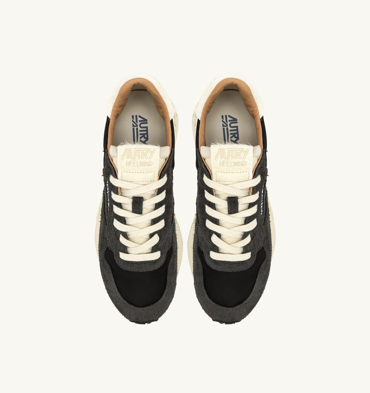 AUTRY Woman REELWIND LOW SNEAKERS IN PEAT AND NUT SUEDE AND NYLON