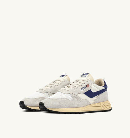 AUTRY Woman REELWIND LOW SNEAKERS IN NYLON AND SUEDE COLOR WHITE AND LIMOGES