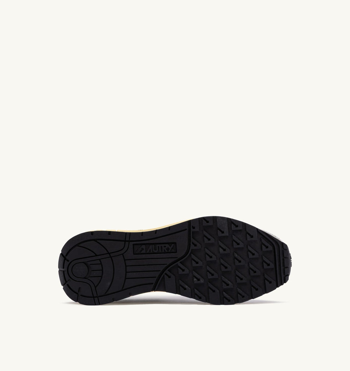 AUTRY Woman REELWIND LOW SNEAKERS IN ECRU AND RESEDA NYLON AND SUEDE