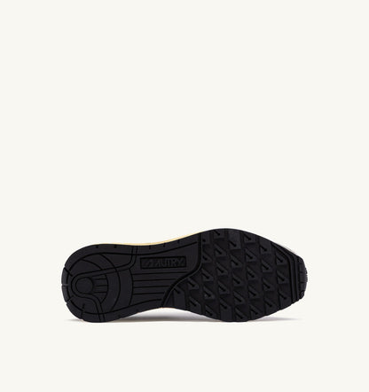 AUTRY Woman REELWIND LOW SNEAKERS IN ECRU AND RESEDA NYLON AND SUEDE