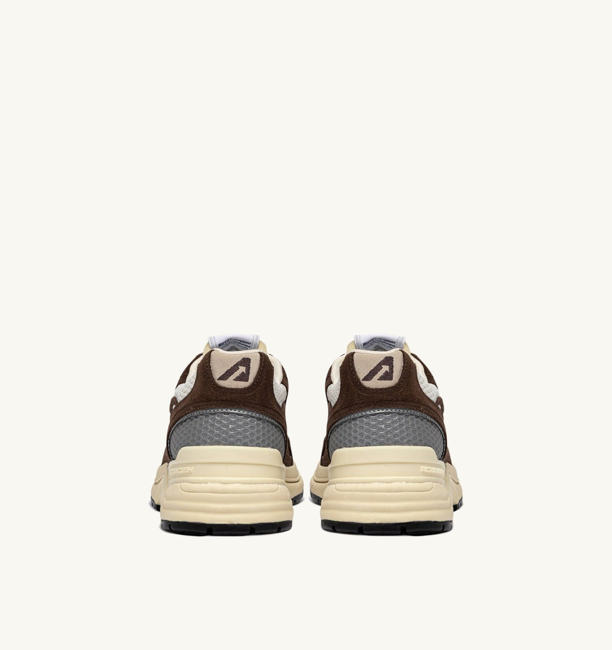 AUTRY Woman HYPERWAY SNEAKERS IN MARSHMALLOW AND TERRACOTTA SUEDE AND MESH