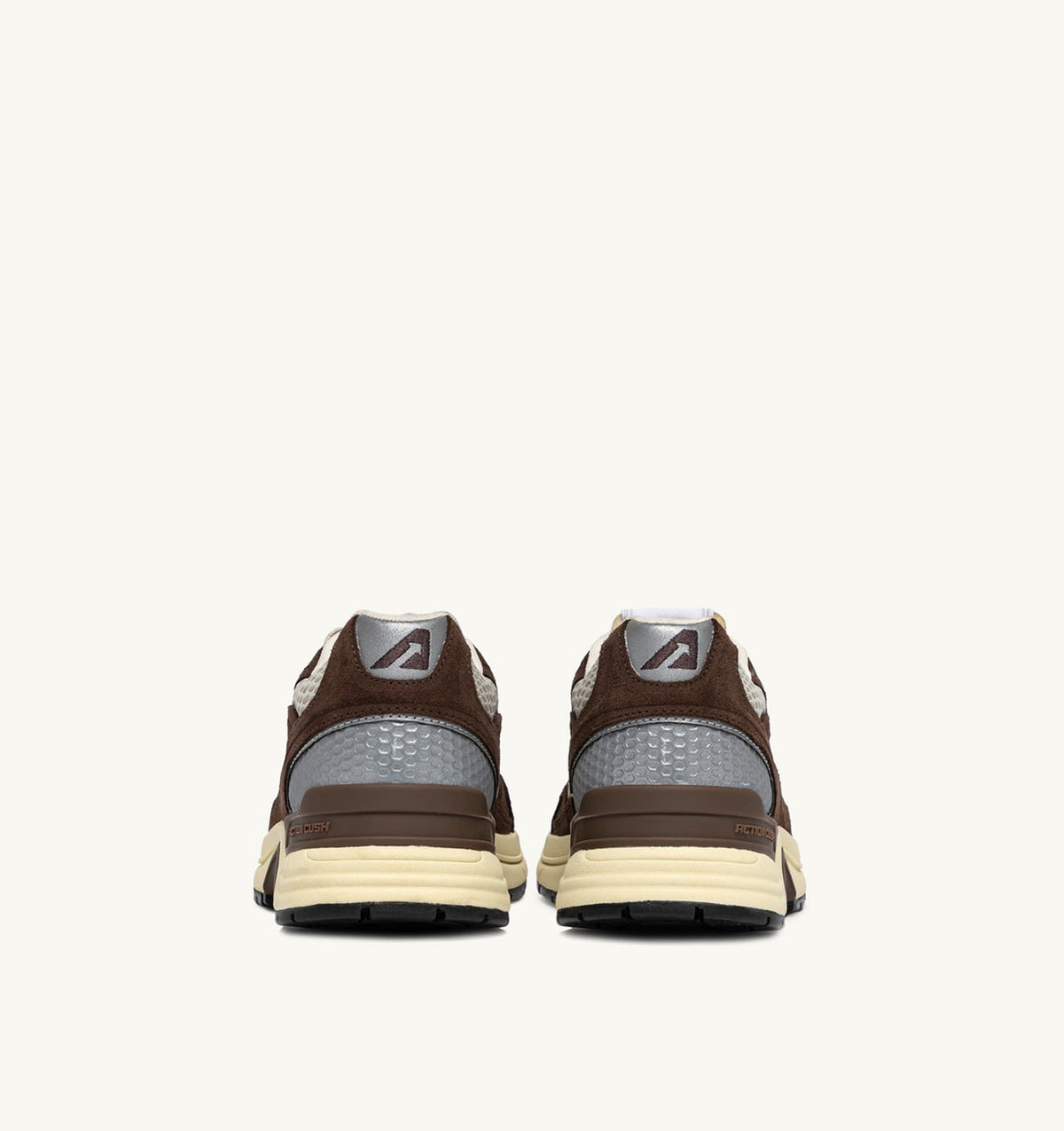 AUTRY Woman HYPERWAY SNEAKERS IN SAND AND BRICK RED MESH AND SUEDE