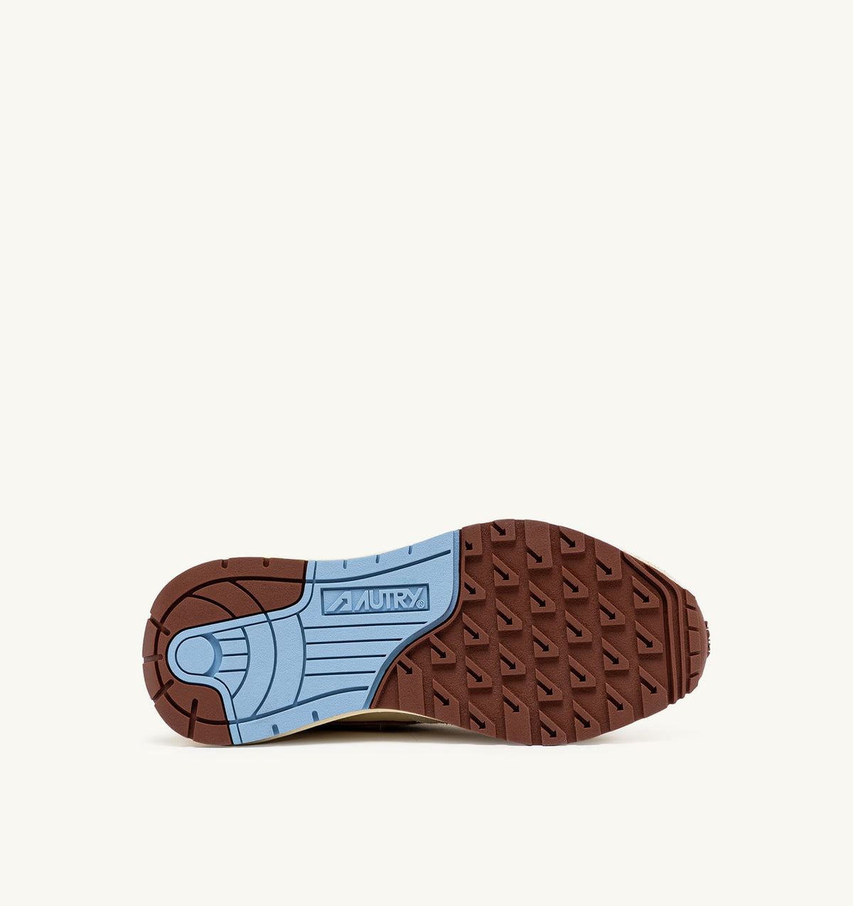 AUTRY Man REELWIND LOW SNEAKERS IN NYLON AND SUEDE COLOR BROWN AND NUT