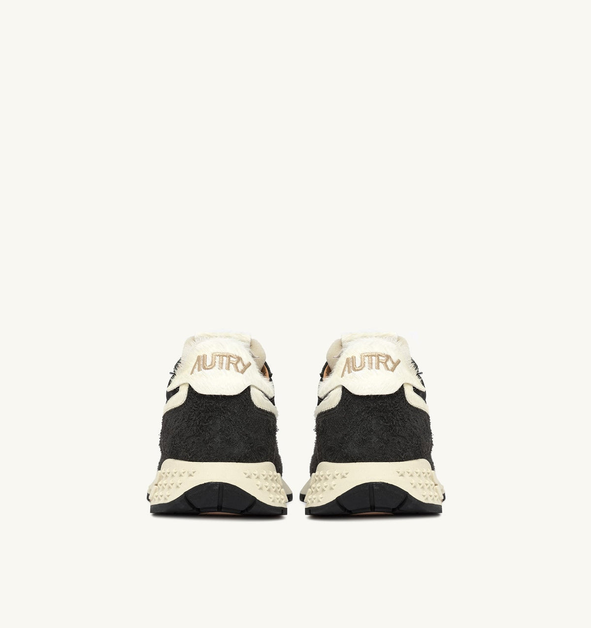 AUTRY Man REELWIND LOW SNEAKERS IN NYLON AND SUEDE COLOR PEAT AND NUT