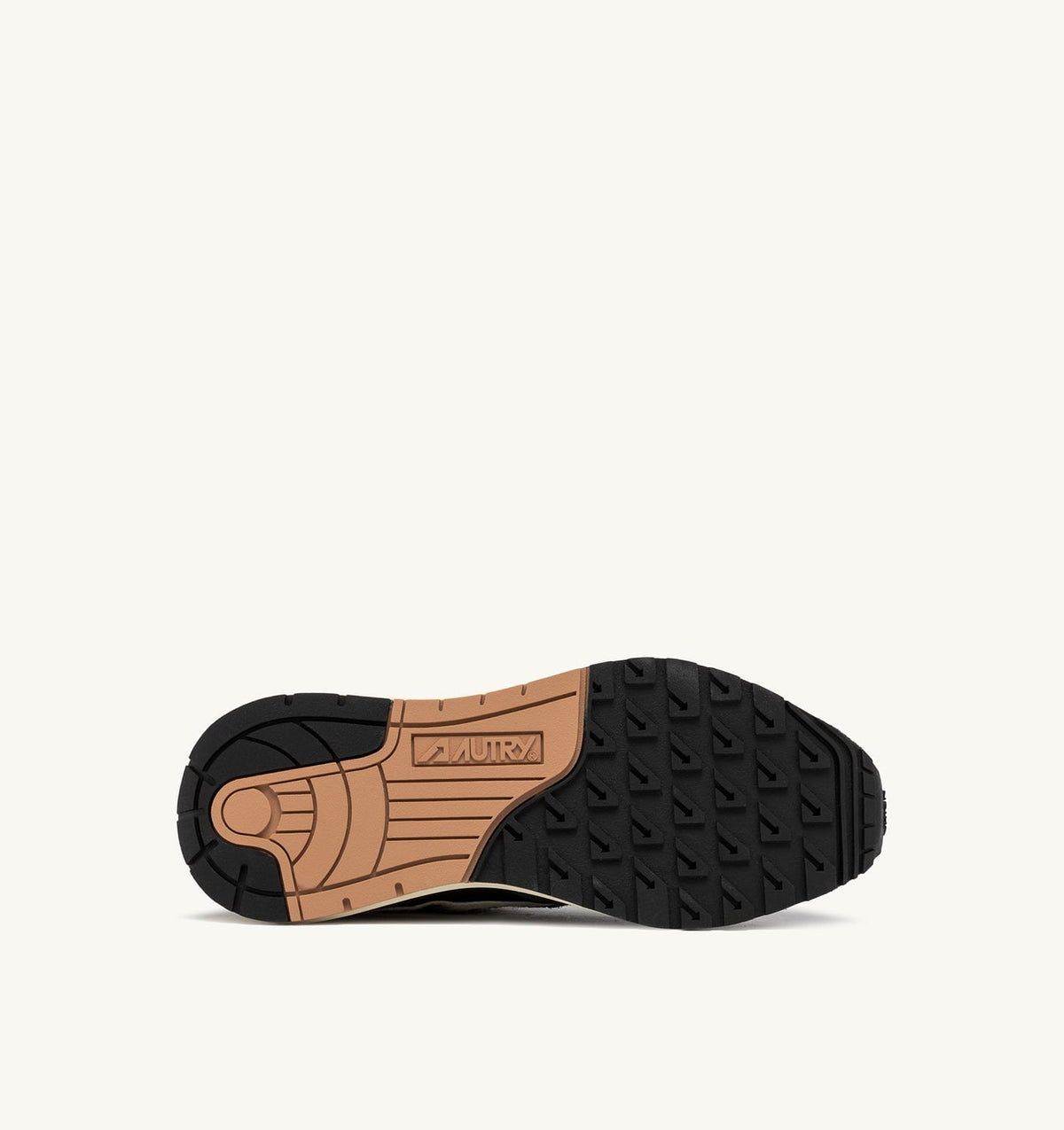 AUTRY Man REELWIND LOW SNEAKERS IN NYLON AND SUEDE COLOR PEAT AND NUT
