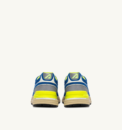 AUTRY Man HYPERWAY SNEAKERS IN PRINCESS BLUE AND VANILLA ICE MESH AND SUEDE