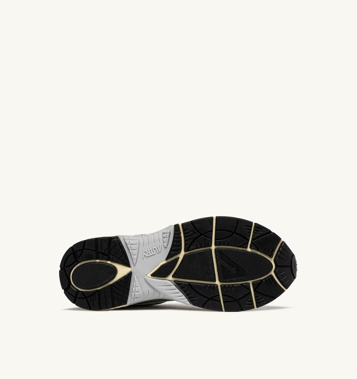 AUTRY Man HYPERWAY SNEAKERS IN WHITE SILVER AND BLACK SYNTHETIC LEATHER AND MESH