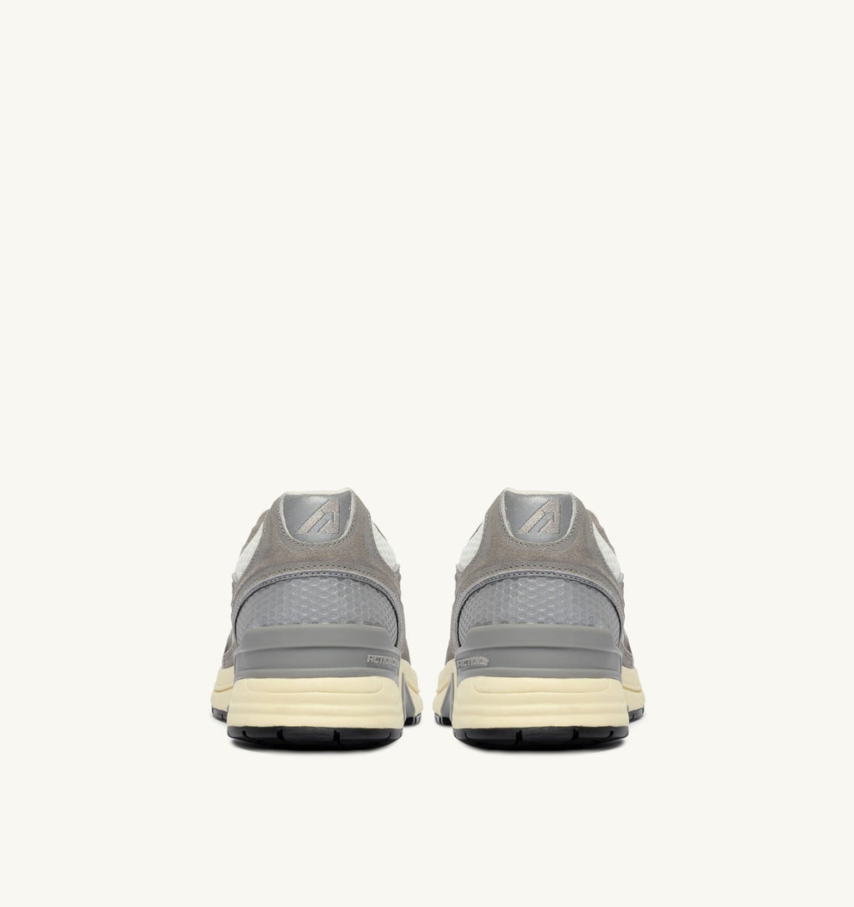 AUTRY Man HYPERWAY SNEAKERS IN WHITE AND LEAD GRAY MESH AND SUEDE