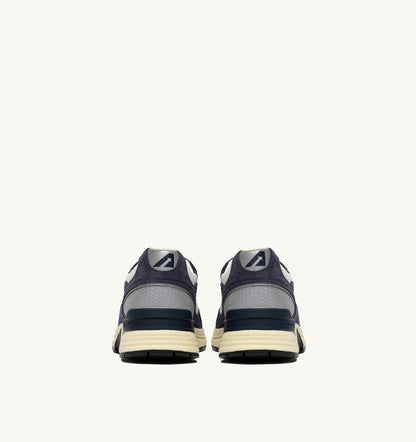AUTRY Man HYPERWAY SNEAKERS IN SPACE BLUE AND SILVER MESH AND SUEDE