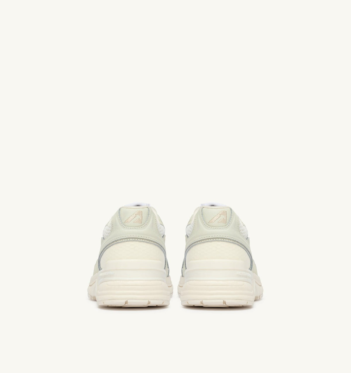 AUTRY Man HYPERWAY SNEAKERS IN WHISPER WHITE MESH AND NAPA LEATHER