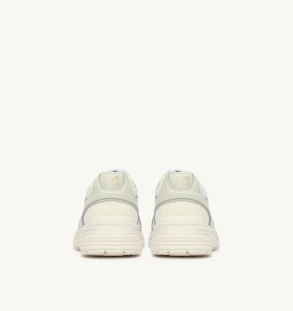 AUTRY Man HYPERWAY SNEAKERS IN WHISPER WHITE MESH AND NAPA LEATHER