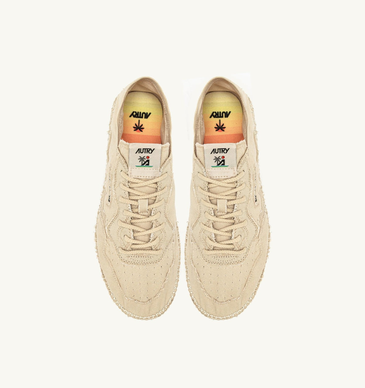AUTRY Man SANDY ESPADRILLES IN IVORY CANVAS