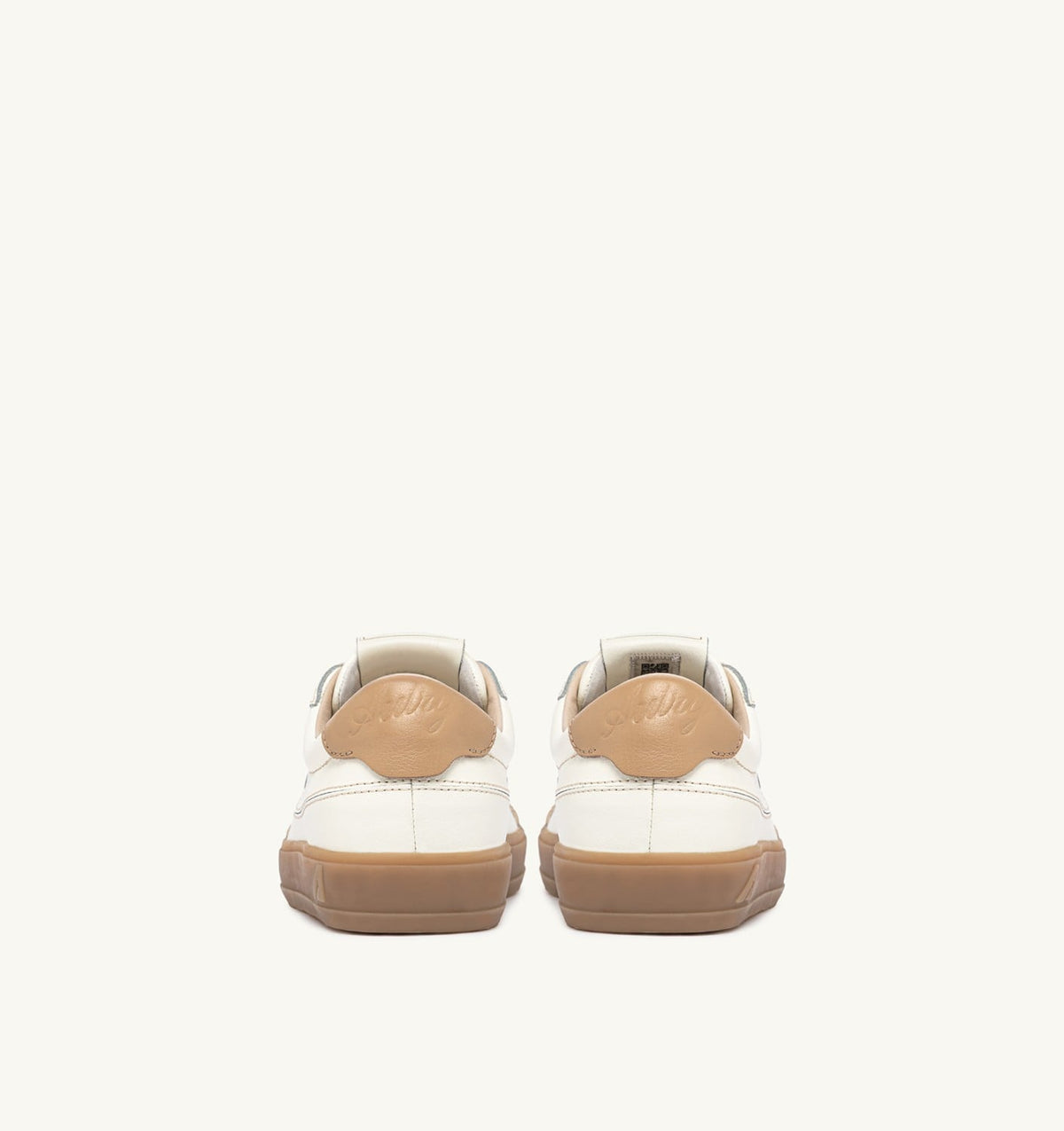 AUTRY Man WINDSCAPE LOW SNEAKERS IN MARSHMALLOW AND TAN LEATHER