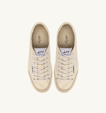 AUTRY Man WINDSCAPE LOW SNEAKERS IN CREAM CANVAS