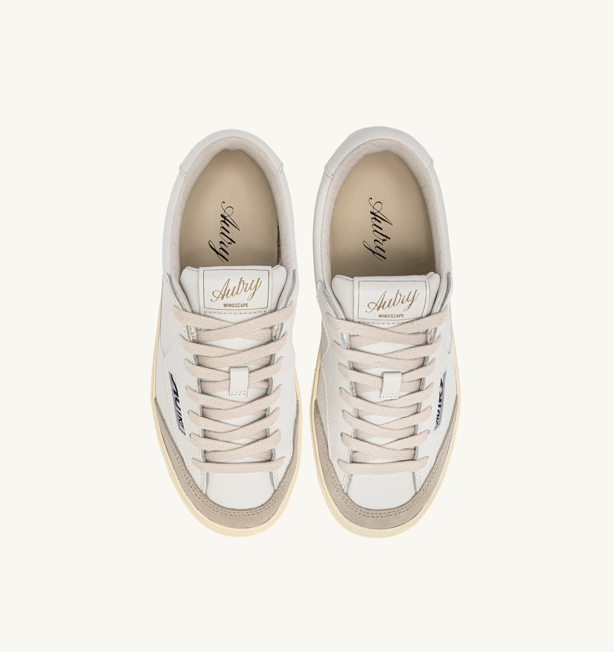 AUTRY Man WINDSCAPE LOW SNEAKERS IN WHITE LEATHER