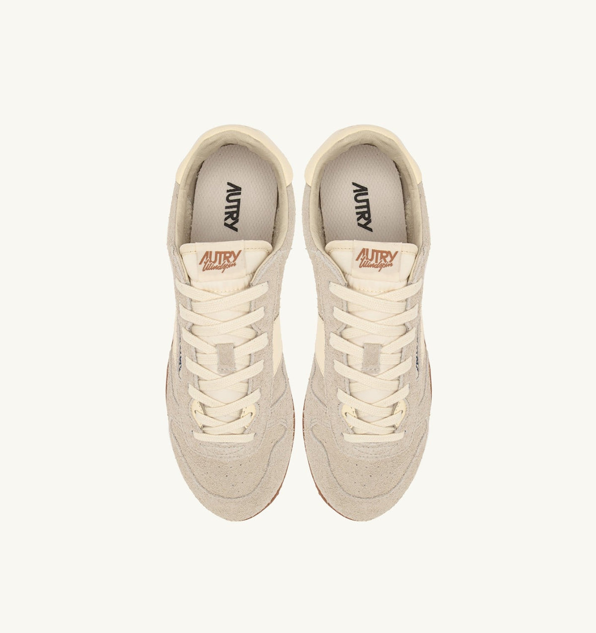 AUTRY Man WINDSPIN SNEAKERS IN WIFE AND RUTABAGA SUEDE AND LEATHER