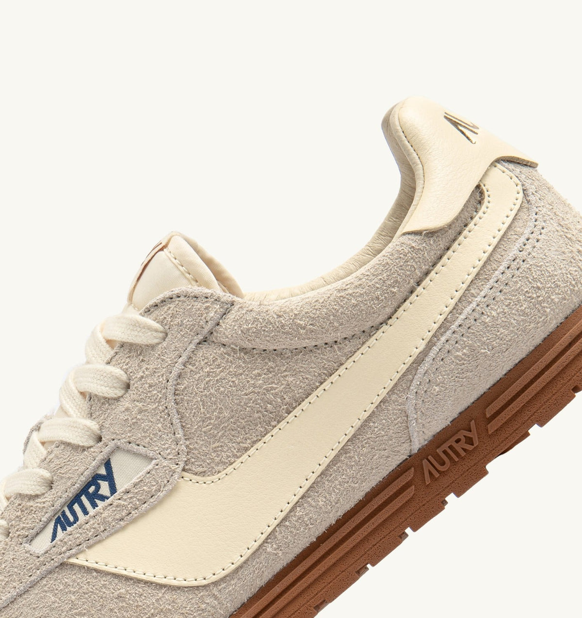 AUTRY Man WINDSPIN SNEAKERS IN WIFE AND RUTABAGA SUEDE AND LEATHER