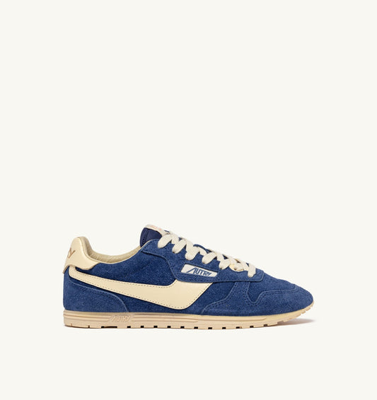 AUTRY Man SNEAKERS WINDSPIN IN SUEDE AND LEATHER COLOR INFINITO AND RUTABAGA
