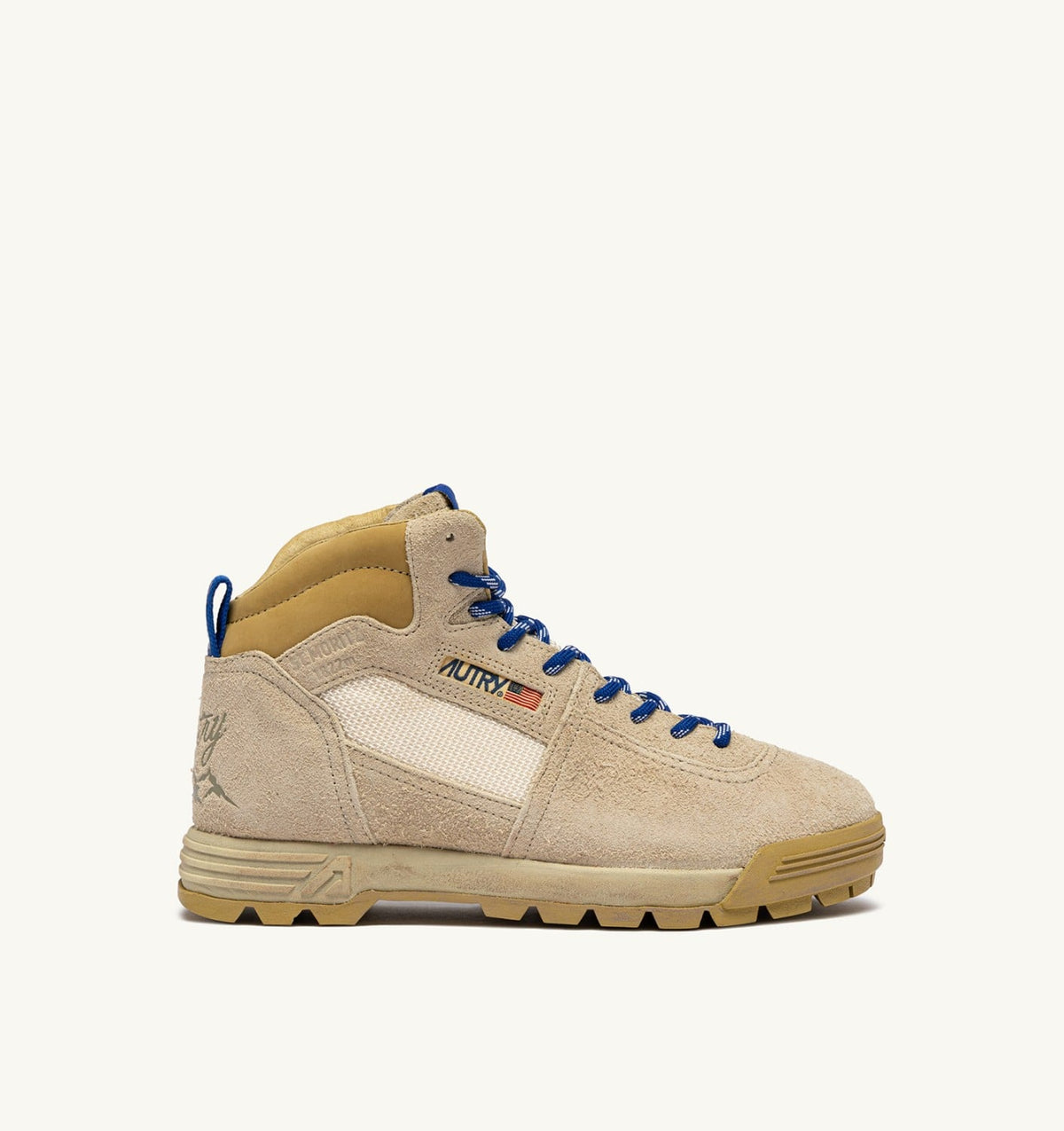 AUTRY Man MALGA ST.MORITZ IN COOKIE AND DEJA VU BLUE SUEDE
