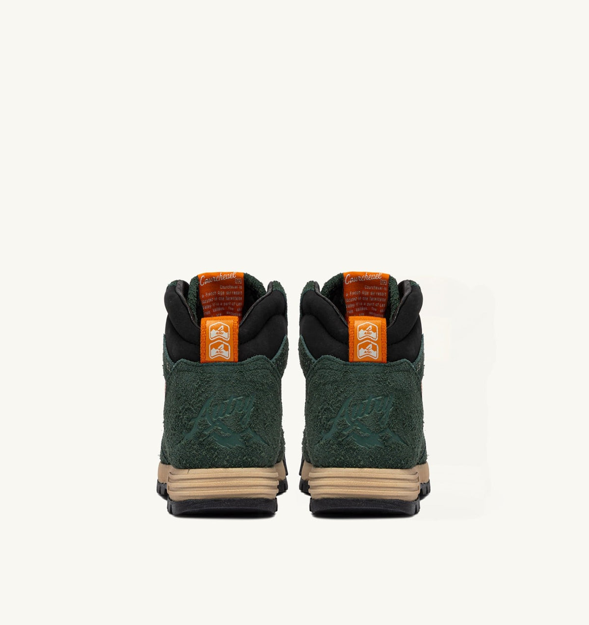 AUTRY Man MALGA COURCHEVEL IN PINE AND ORANGE OCHRE SUEDE
