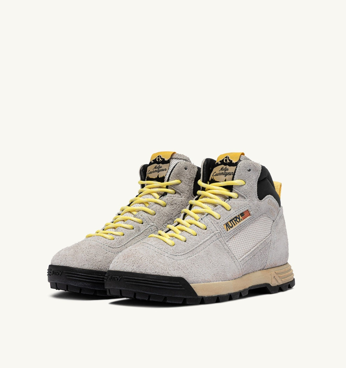 AUTRY Man MALGA COURMAYEUR IN ICE AND LEMON DROP SUEDE