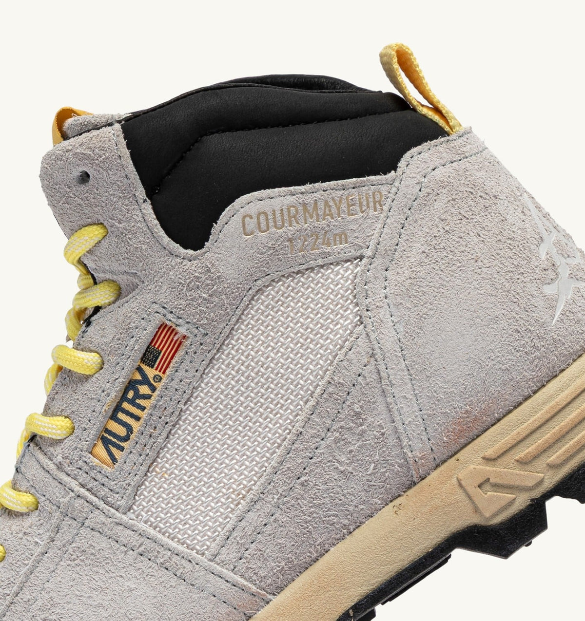 AUTRY Man MALGA COURMAYEUR IN ICE AND LEMON DROP SUEDE