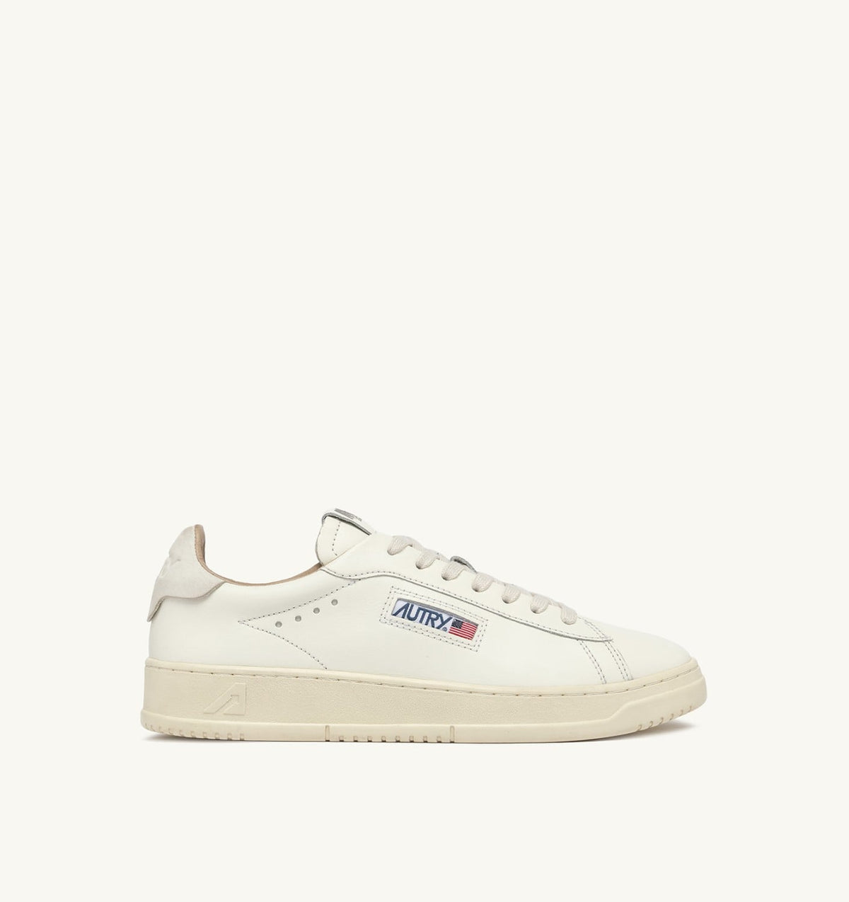 AUTRY Man DALLAS LOW SNEAKERS IN WHITE LEATHER