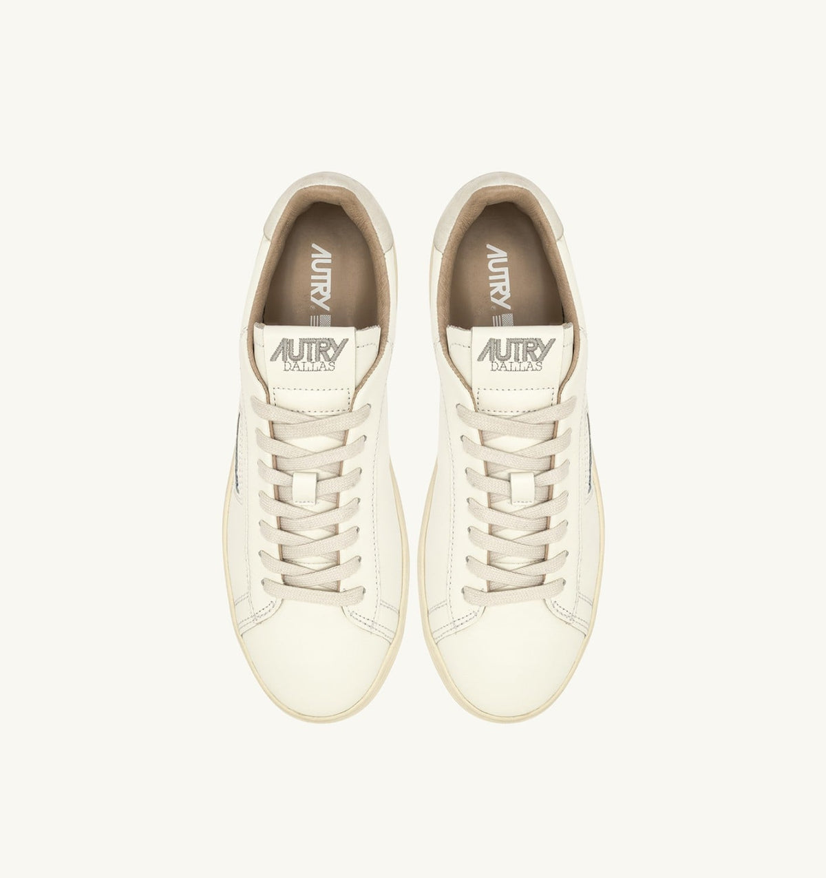 AUTRY Man DALLAS LOW SNEAKERS IN WHITE LEATHER