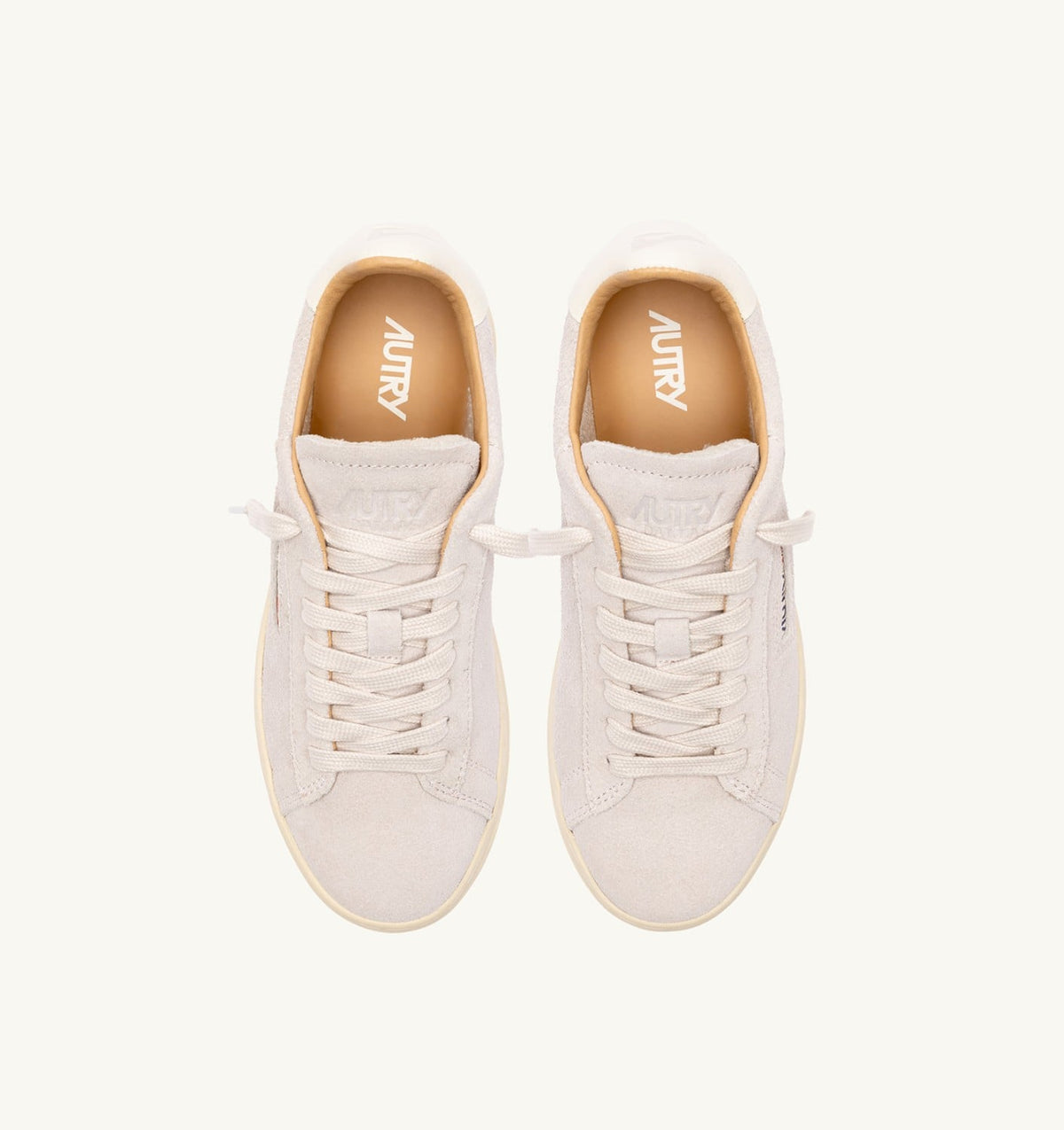 AUTRY Man DALLAS LOW SNEAKERS IN WHITE SUEDE