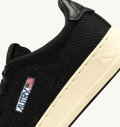 AUTRY Woman EASEKNIT MEDALIST LOW SNEAKERS IN BLACK COLOR KNIT