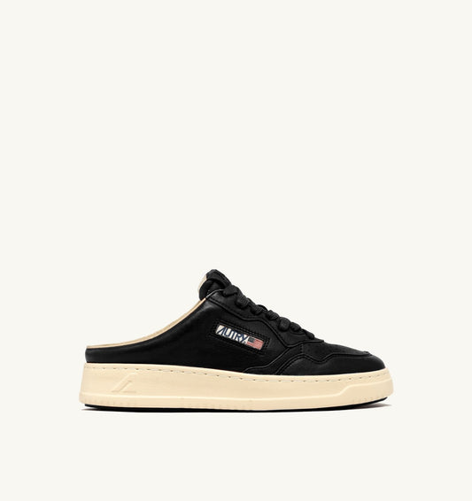 AUTRY Woman MEDALIST MULE SNEAKERS IN NAPA LEATHER COLOR BLACK