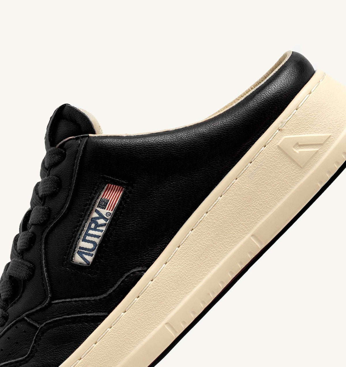 AUTRY Woman MEDALIST MULE SNEAKERS IN NAPA LEATHER COLOR BLACK