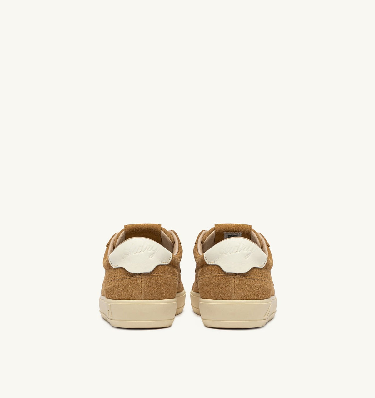 AUTRY Woman WINDSCAPE LOW SNEAKERS IN COPPER BROWN AND MARSHMALLOW SUEDE