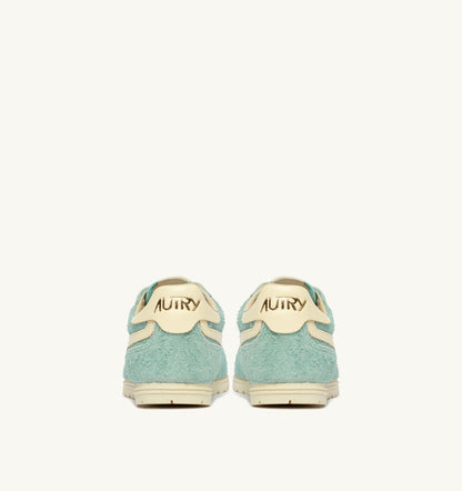 AUTRY Woman WINDSPIN SNEAKERS IN JASMINE AND RUTABAGA SUEDE AND LEATHER