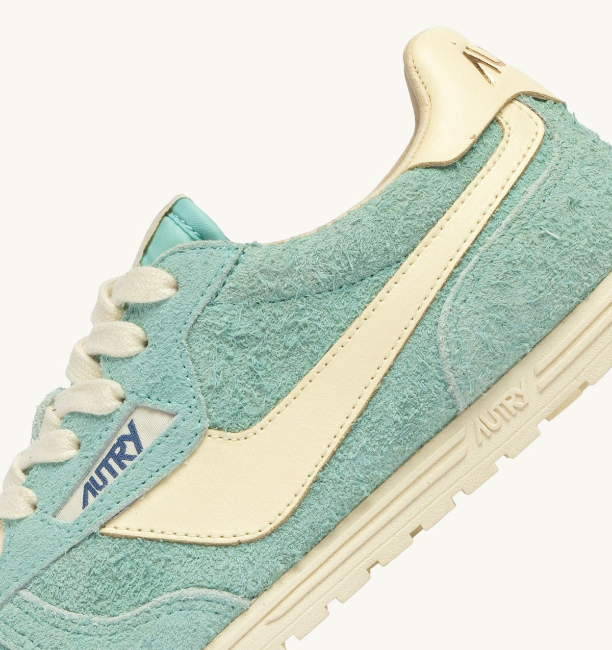 AUTRY Woman WINDSPIN SNEAKERS IN JASMINE AND RUTABAGA SUEDE AND LEATHER