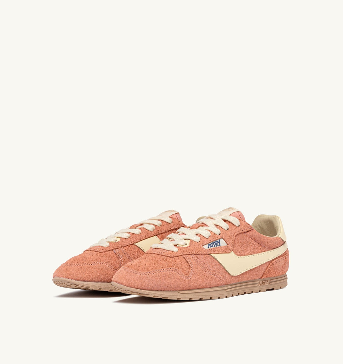 AUTRY Woman SNEAKERS WINDSPIN IN SUEDE AND LEATHER COLOR DAMASK AND RUTABAGA