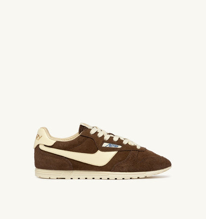 AUTRY Woman WINDSPIN SNEAKERS IN TUNDRA AND RUTABAGA SUEDE AND LEATHER