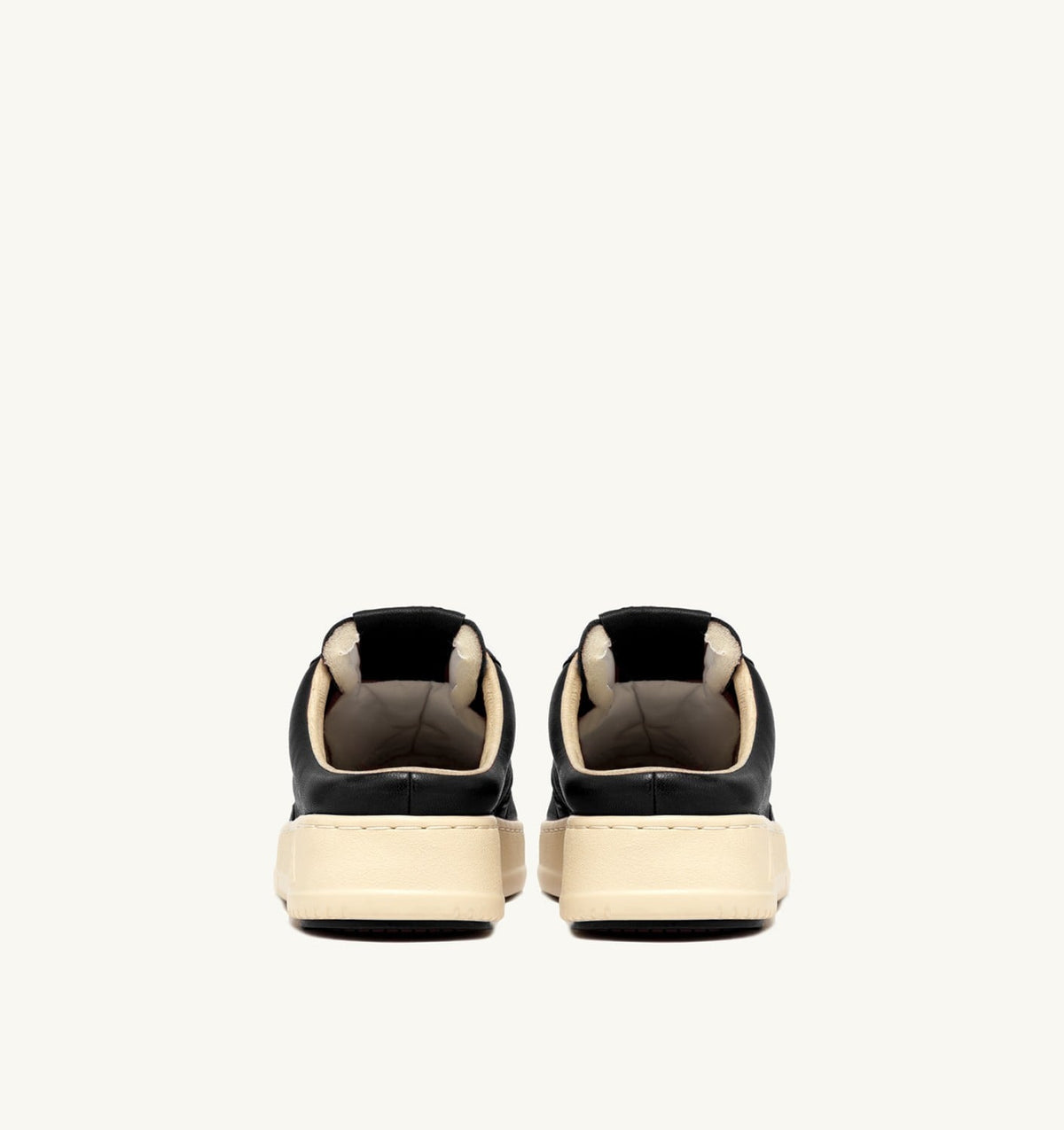 AUTRY Man MEDALIST MULE SNEAKERS IN NAPA LEATHER COLOR BLACK