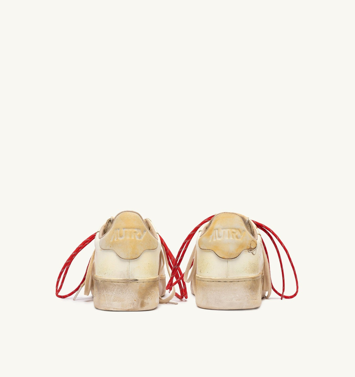 AUTRY Man DALLAS LOW SUPER VINTAGE SNEAKERS IN MARSHMALLOW LEATHER