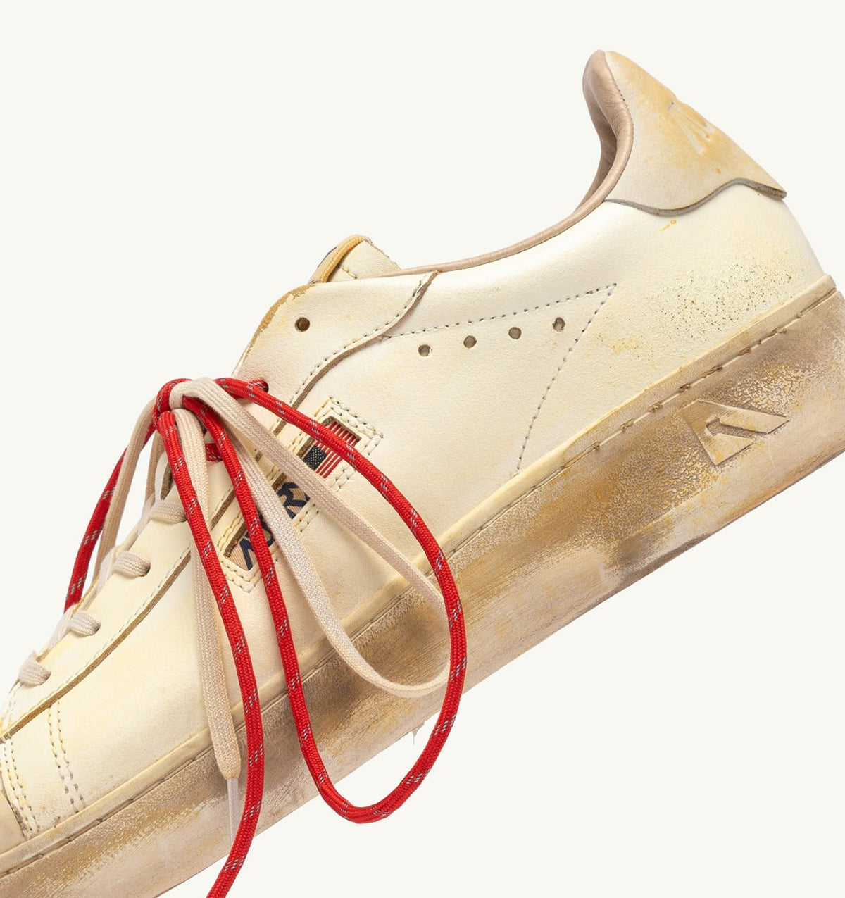 AUTRY Man DALLAS LOW SUPER VINTAGE SNEAKERS IN MARSHMALLOW LEATHER