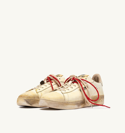 AUTRY Woman DALLAS LOW SUPER VINTAGE SNEAKERS IN MARSHMALLOW LEATHER