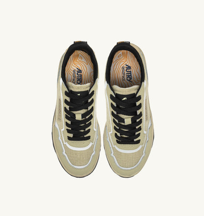 AUTRY Woman WILDPACE LOW SNEAKERS IN RIPSTOP NYLON AND LEATHER COLOR TIDAL FOAM AND REFLEX