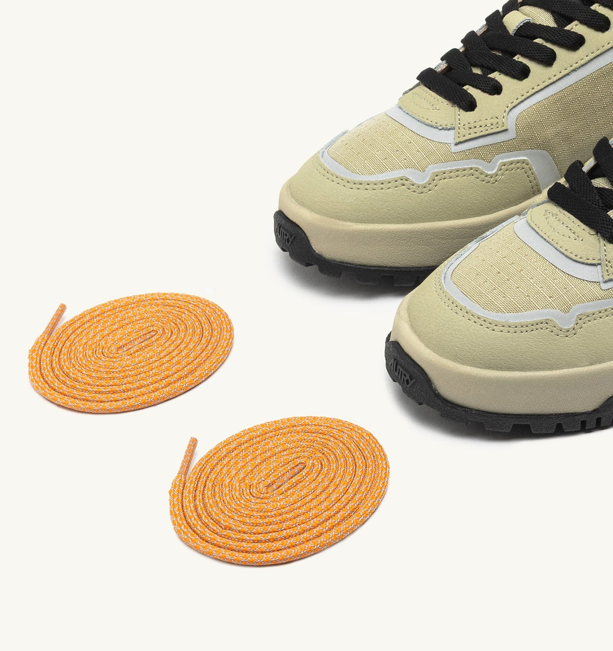 AUTRY Woman WILDPACE LOW SNEAKERS IN RIPSTOP NYLON AND LEATHER COLOR TIDAL FOAM AND REFLEX