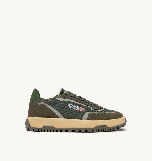 AUTRY Woman WILDPACE LOW SNEAKERS IN SCHIO AND MILITARY MESH AND SUEDE
