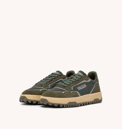 AUTRY Woman WILDPACE LOW SNEAKERS IN SCHIO AND MILITARY MESH AND SUEDE