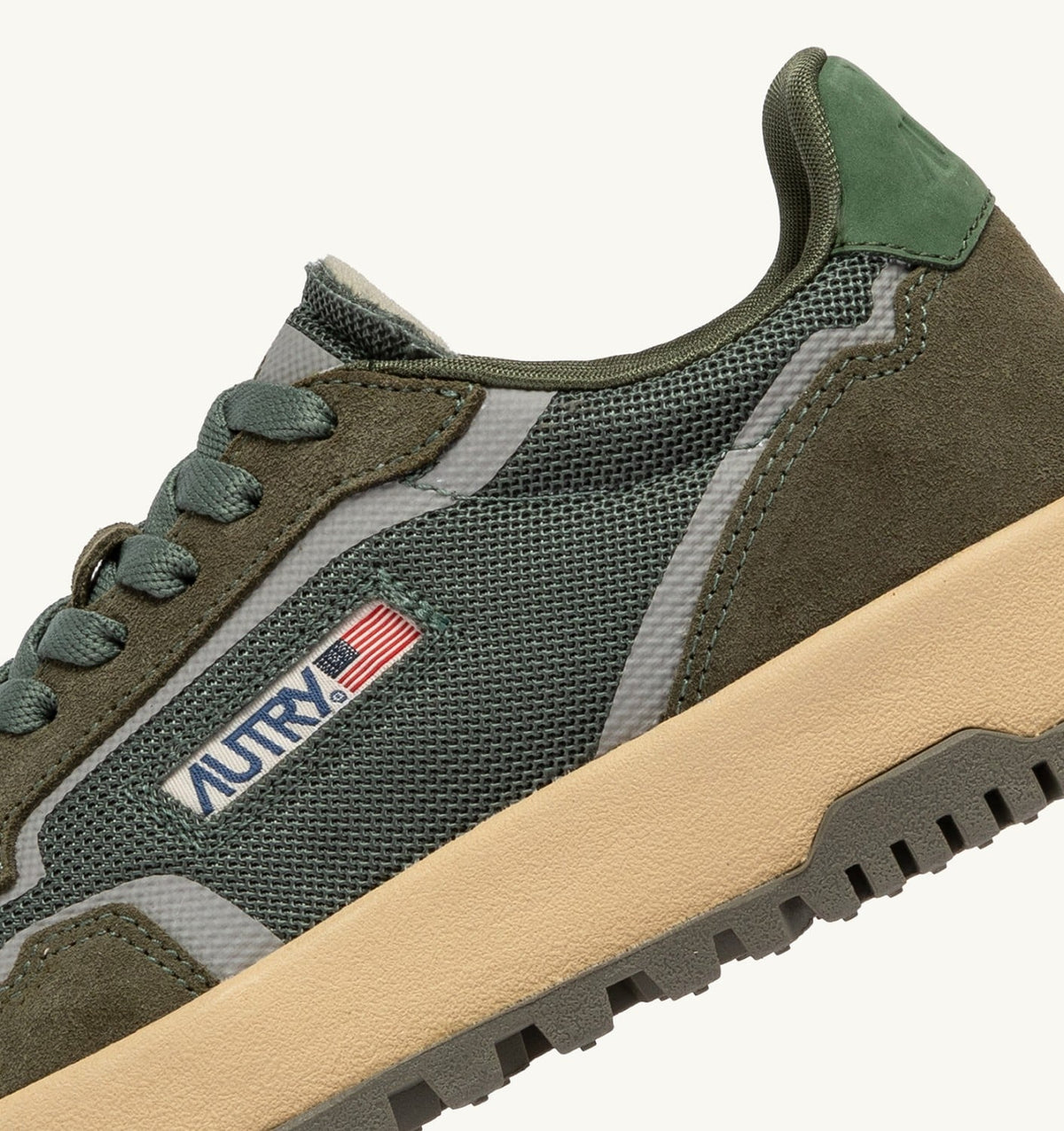 AUTRY Woman WILDPACE LOW SNEAKERS IN SCHIO AND MILITARY MESH AND SUEDE