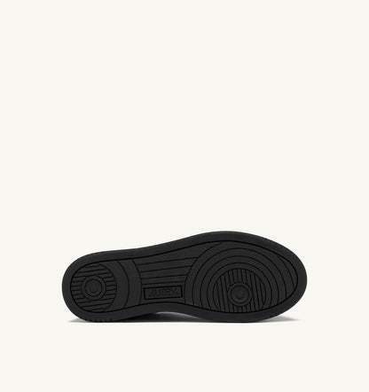 AUTRY Woman MEDALIST PLATFORM SNEAKERS IN WHITE AND BLACK LEATHER